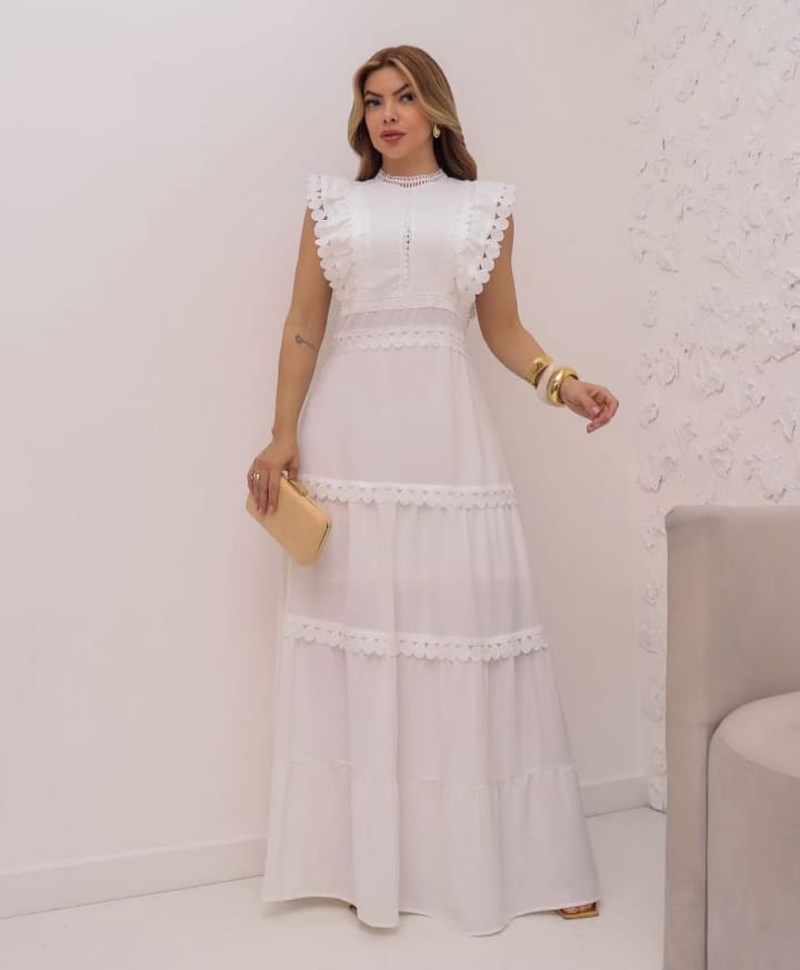 Vestido Linho Importado