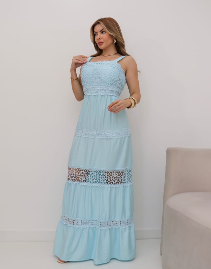 Vestido no Linho Importado